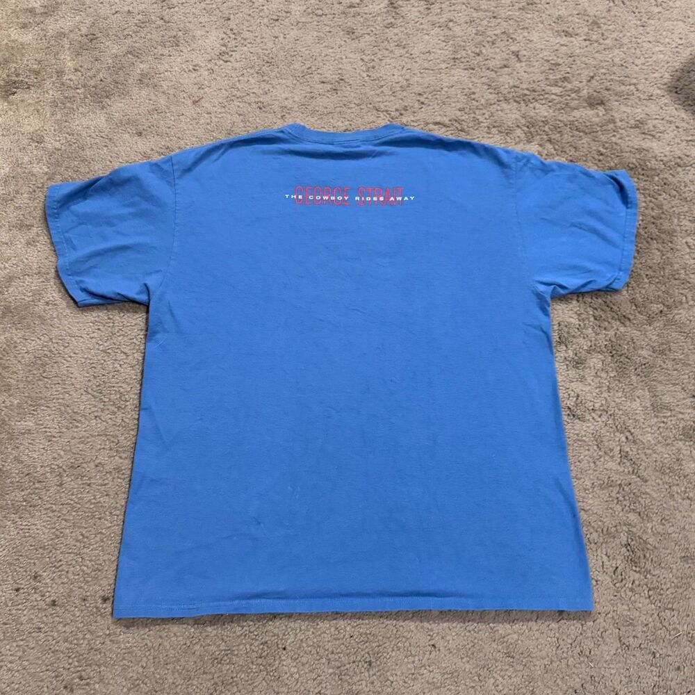 George Strait The Cowboy Rides Away Tour Concert Shirt Double Sided Size L - Picture 2 of 9